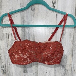 0102 AdoreMe Elegant Lace Bralette & Matching Panties
